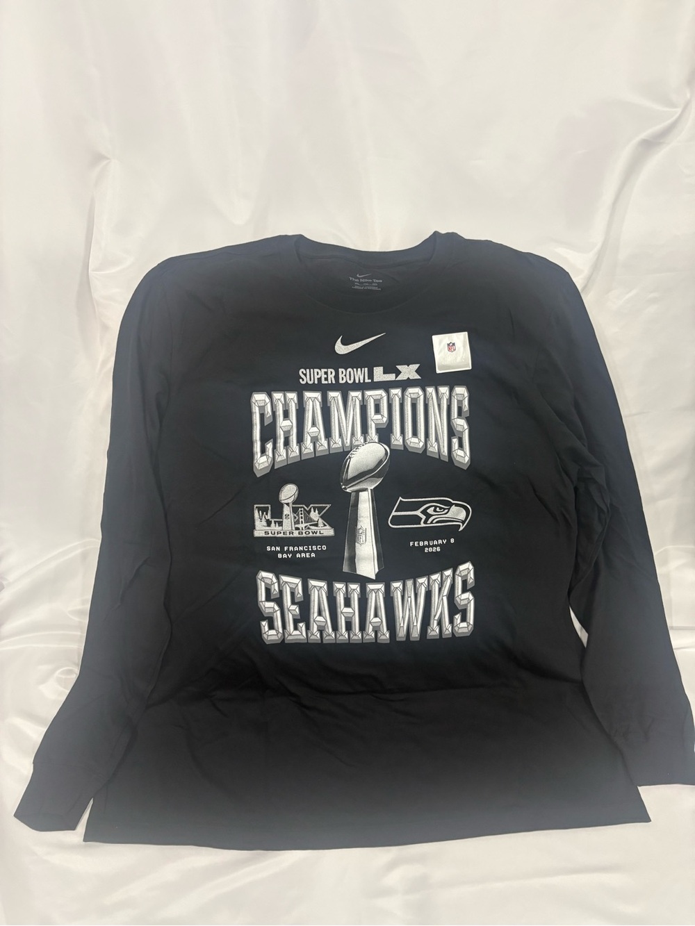 Nike Seattle Seahawks Super Bowl XLVIII Champions Long Sleeve Shirt
